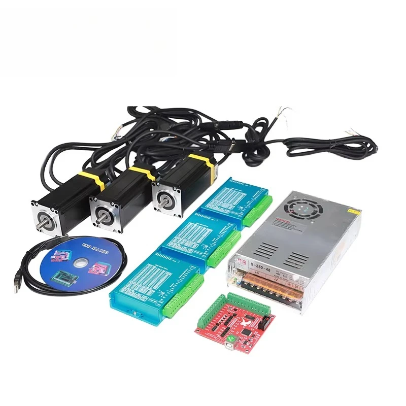 

Emtech Nema 23 Hybrid Stepper Motor with Mach3 Power Kit 3Nm Closed Loop High Efficiency