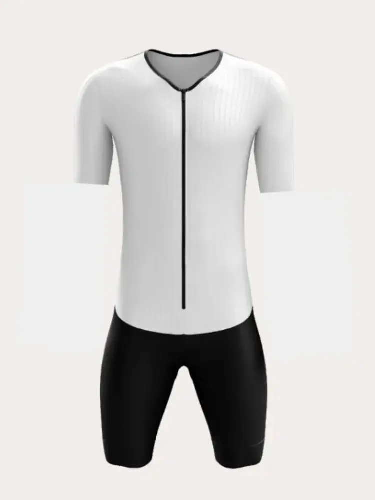 AliExpress ANSAY No Logo Men's Triathlon Race Suit Tri Suits Cycling Swimming Run One-piece Aero Lightweight Skinsuit Cycling Skinsuit New