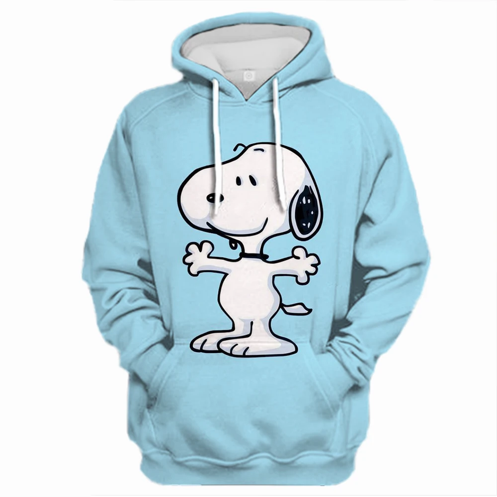 Spring and Autumn Disney Snoopy Printed Hoodie Casual Street Style Fashionable Simple Women\'s Top Pullover