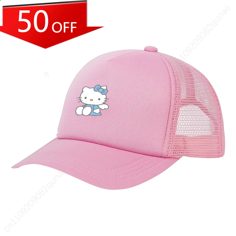 

Изысканная бейсболка Sanrio Hello Kitty с мультяшным принтом, незаменимая вещь для пляжа, путешествий и повседневной одежды.