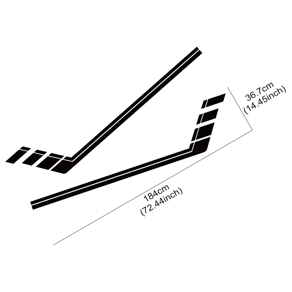 

For Jeep Wrangler JL Rubicon 4x4 2018-2024 Car Stripes Sticker Hockey Extreme Sport Graphics Off Road Vinyl Decal Accessories