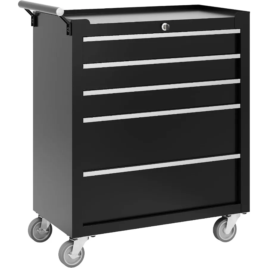 Rolling Tool Chest, Tool Storage Cabinet, Toolbox with Wheels, Portable Tool Cabinet Organizer with Locking System and Drawer L