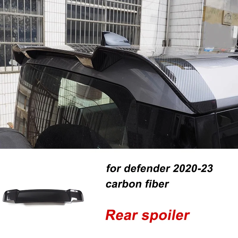 Exterior Parts Carbon Fiber Rear Spoiler for Land Rover Defender 90/110 2020-2023 Car Tail Rear Spoiler Spoilers & Wings