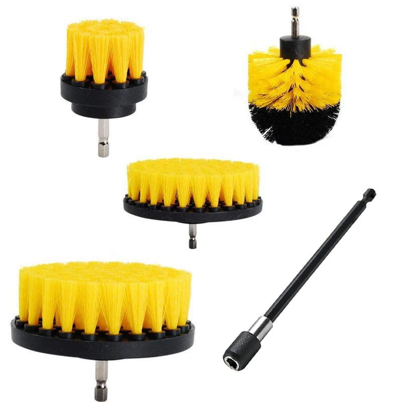 Electric Drill Brush Tire Brush Set Kitchen Bathroom Cleaning Brush Multifunctional Household Car Hub Cleaning Tool Accessories