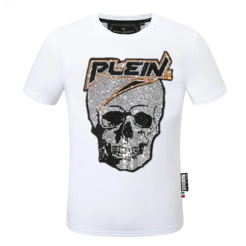 Designer Rhinestone  tshirt   Men Summer Fashion tshirt  drop shipping