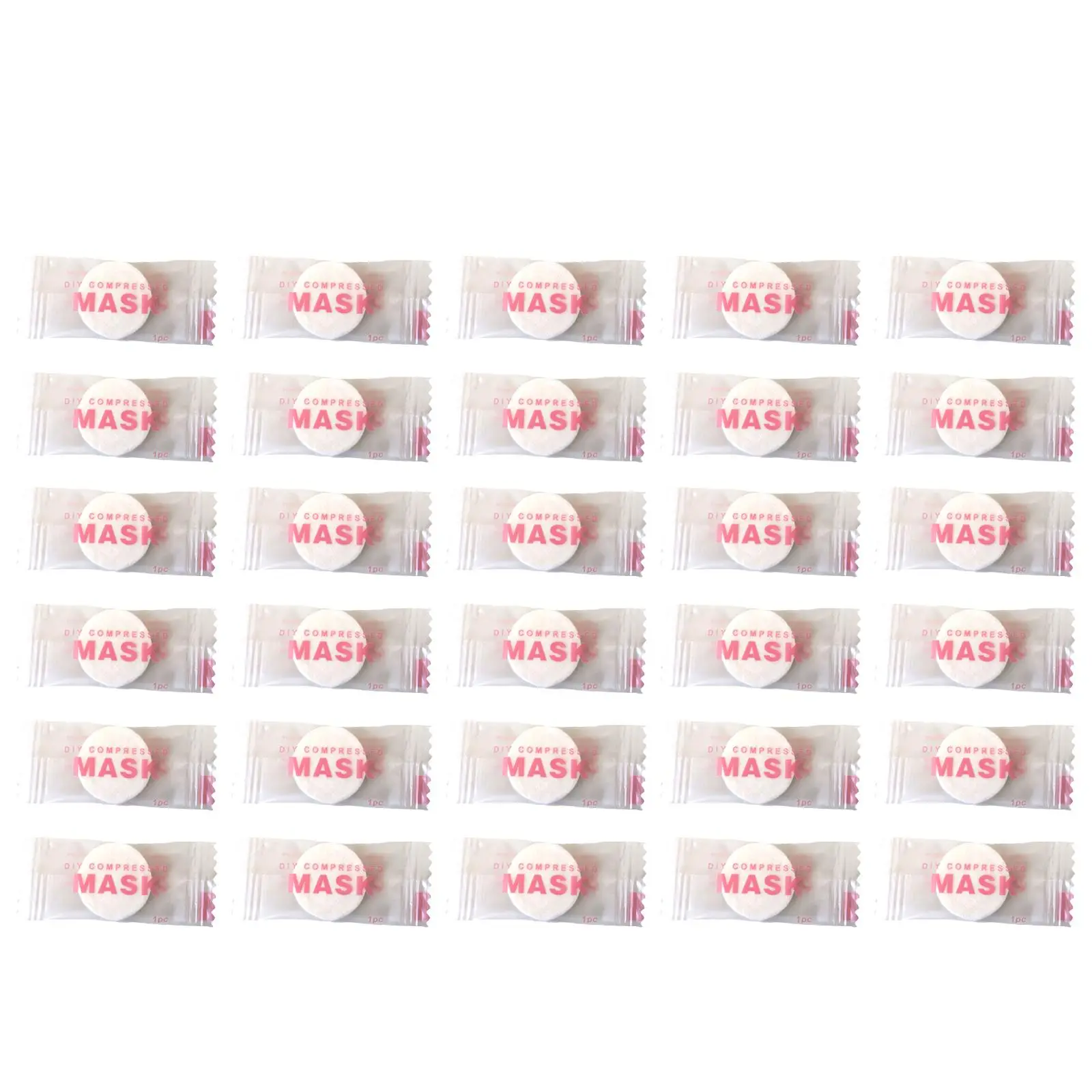 30/50 stücke Komprimierte Gesichtsmaske Tragbare Reise Vlies Gesichtsmaske Hautpflege Baumwolle Gewickelt Masken Papier Baumwolle Gesichts Handtuch – Detail 1