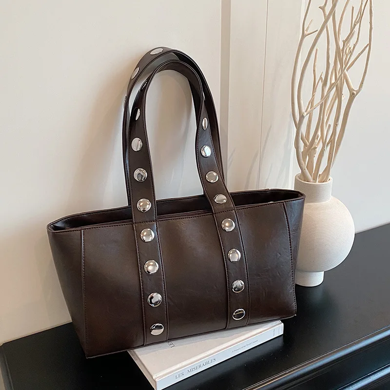 

Осенне-зимняя вместительная сумка подмышки 202, текстурированная сумка через плечо для женщин, повседневная сумка через плечо, минималистичная сумка «день-ночь»