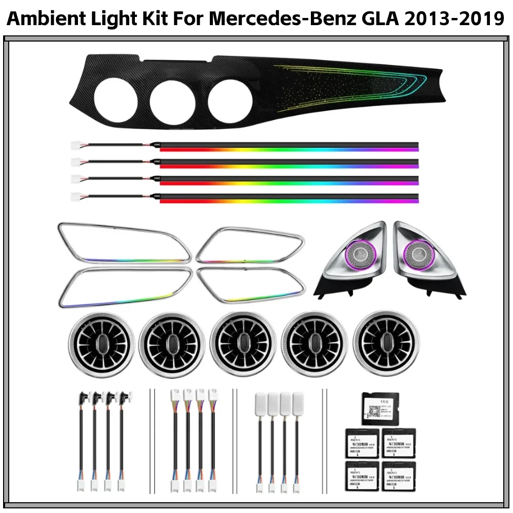 

X156 Star Dashboard Trim Ambient Light for Mercedes-Benz GLA 45 2013-2019 W156 Interior Upgrade LED Lighting Accessories