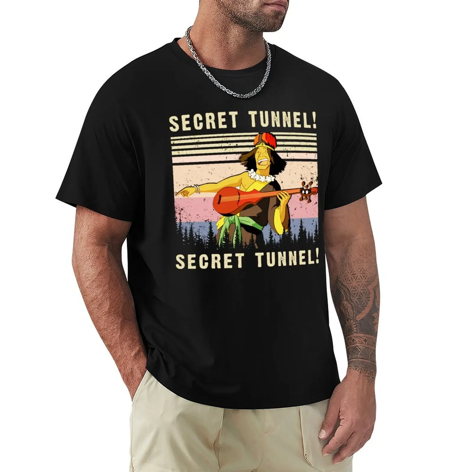 

Secret Tunnel Secret Tunnel Last Airbender Vintage Retro T-Shirt hippie clothes boys animal print t shirts for men