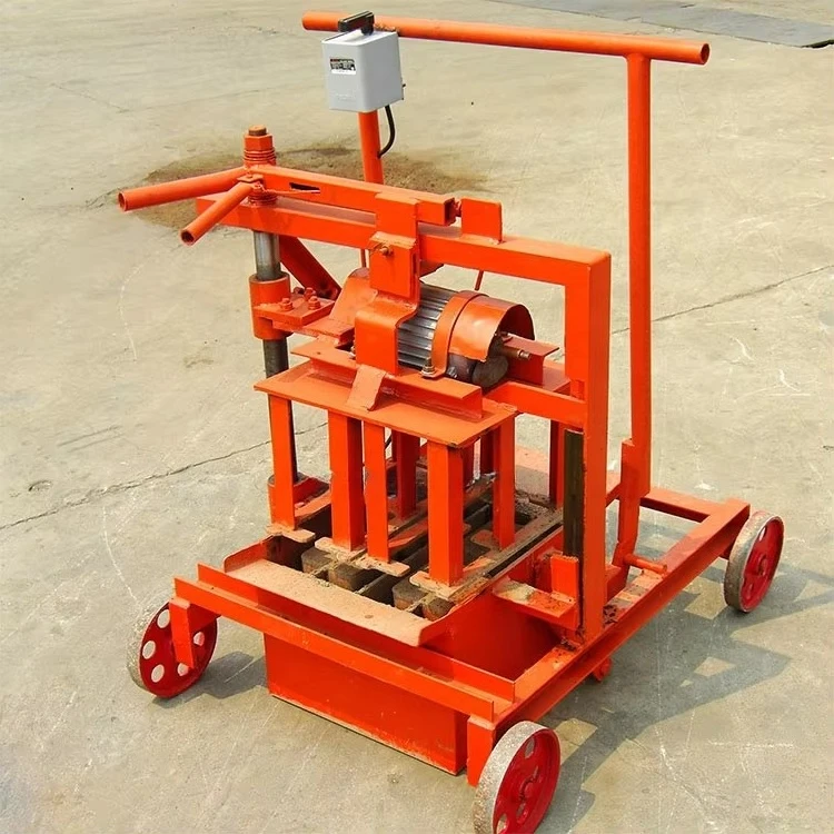 QMR2-45 Small mobile second-hand block making machine sand cement manual