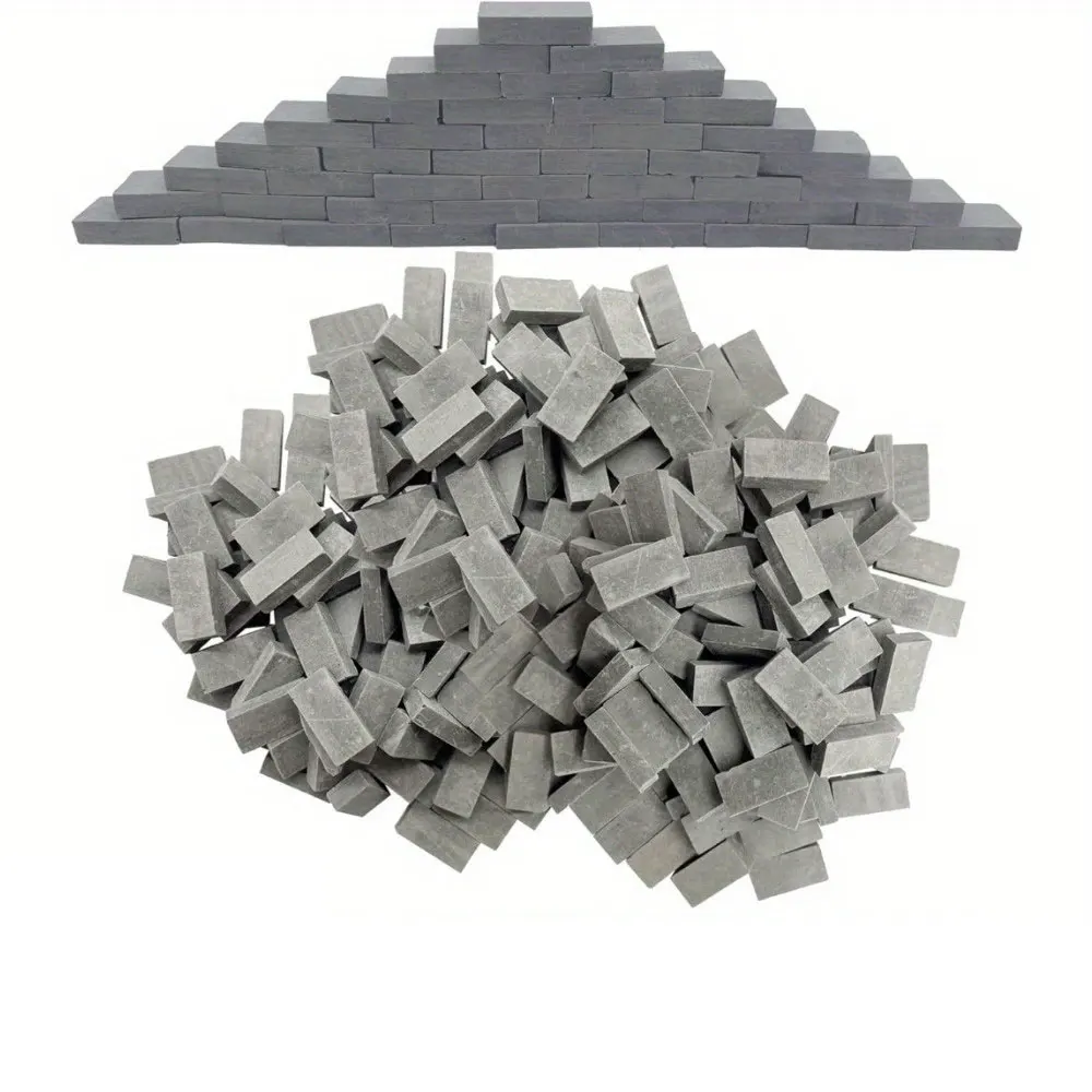 Mini Grey Brick Landscape Craft Toy House Realistic Miniature Blocks DIY Micro Model Aquarium Garden Accessories Birthday Christ