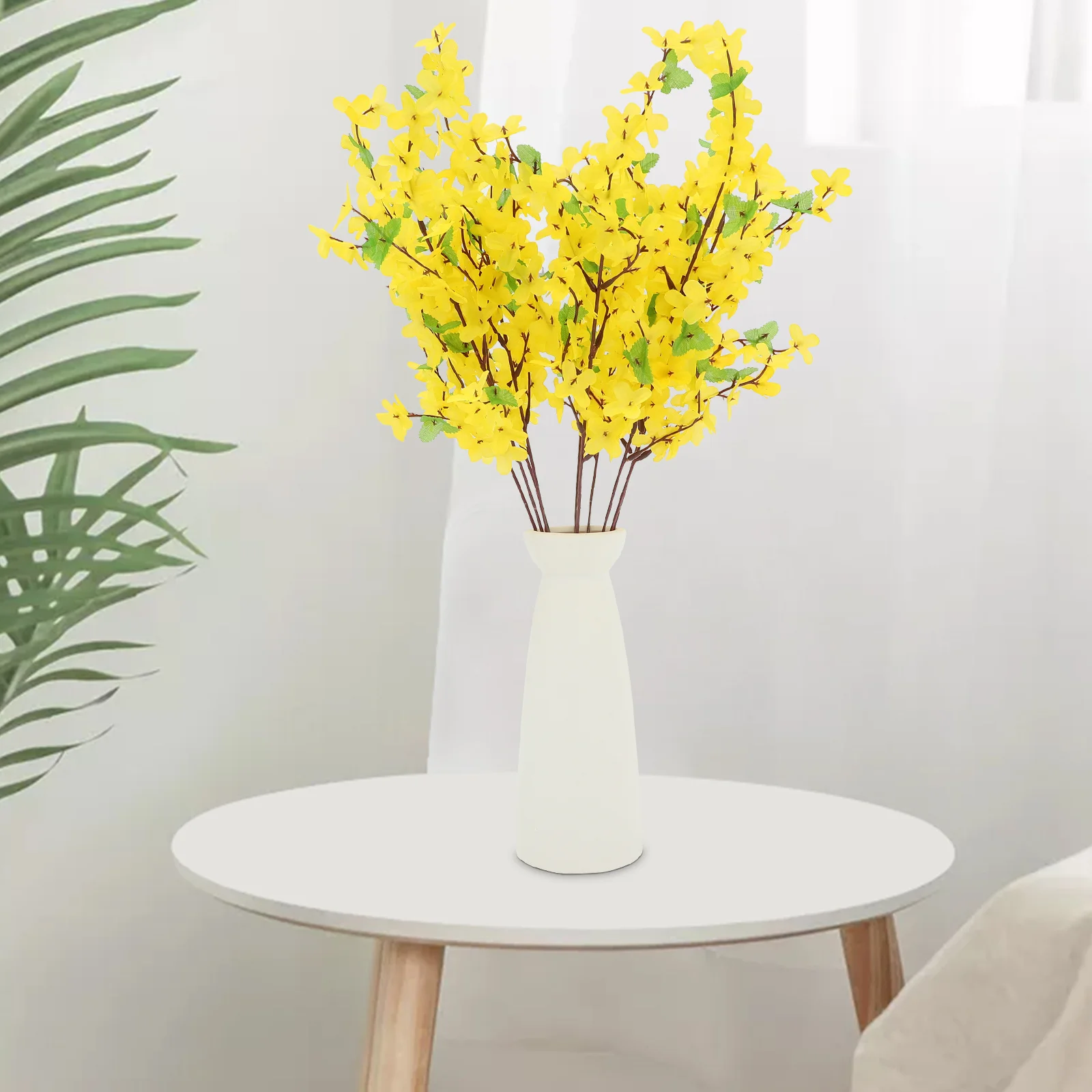 

10Pcs Artificial Winter Jasmine Faux Flowers for Wedding Party Home Decoration Realistic Flower Bunches DIY Craft Supplies