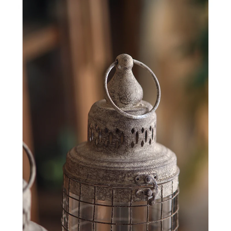 Christmas Metal Candle Stand Lantern for Indoor Outdoor Contemporary Chic Styling Comes for for the Ease of Hang