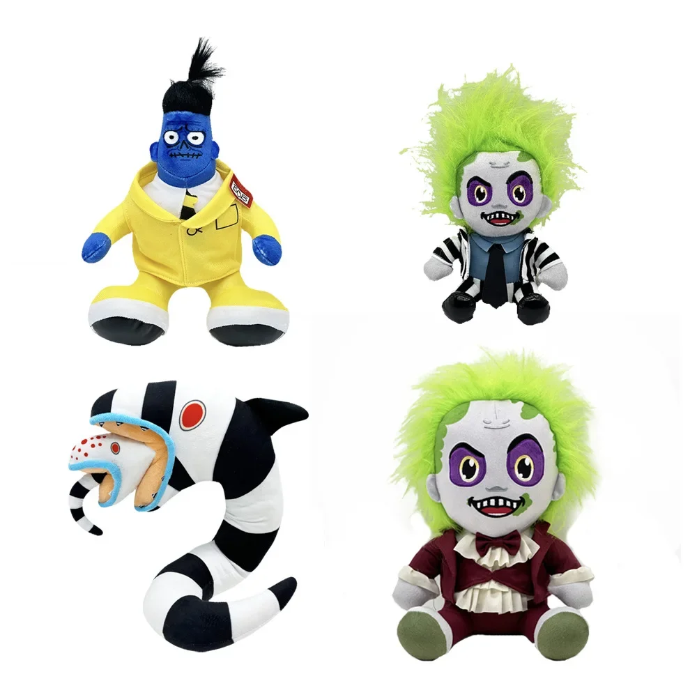 

Film and television peripherals clown Plush Toy Green short hair smiling face eerie clown plush toy Creative Decorative Ornament