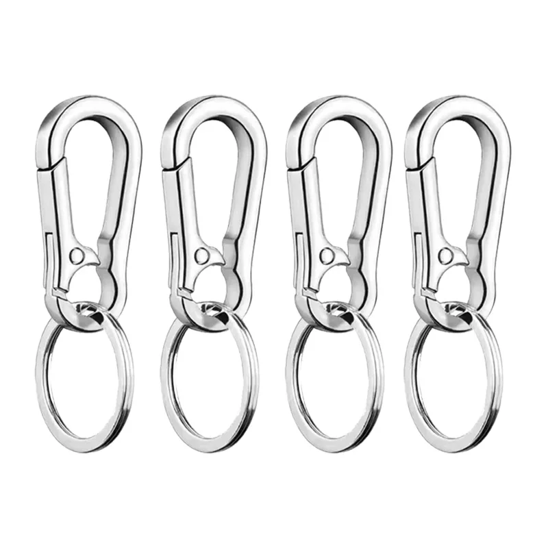 1/5PCS Keychain Gift Car Key Ring Climbing Hook Car Keychain Strong Carabiner Shape Keychain Accessories Vintage Key Chain Ring
