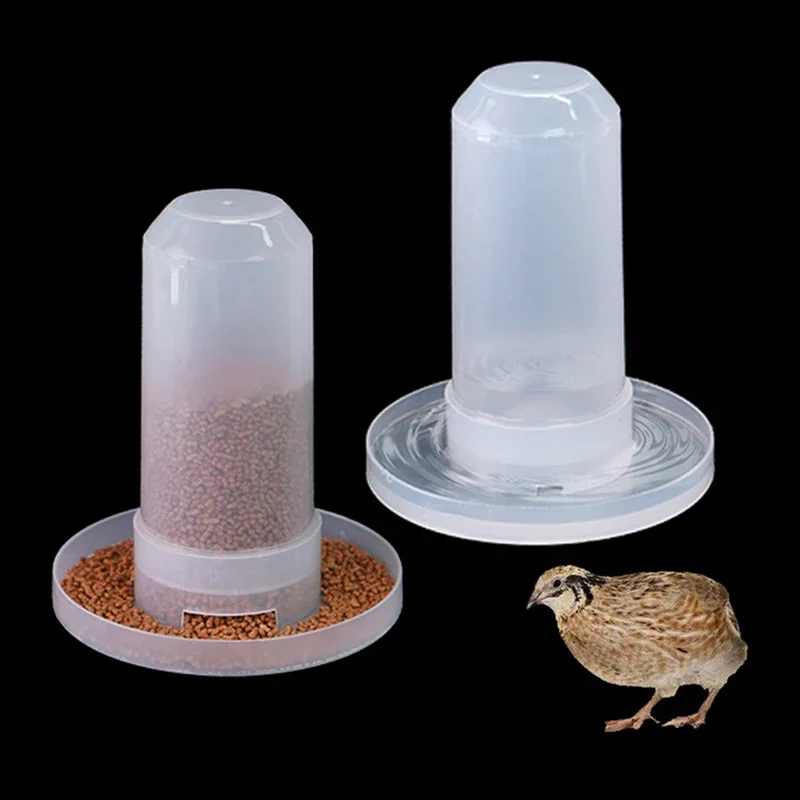 

350ml Automatic Bird Water Drinker Fountain Plastic Parrot Quail Water Tray Tank Food Box Bowl Tank Bird Cage Accessories 1Pc