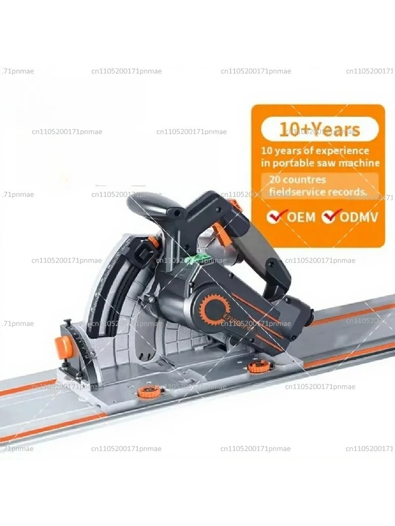 Circular Saw Rail Guide 2000W Brushless Rail Saw with 2 Aluminum Alloy 1.4m Woodworking Rail