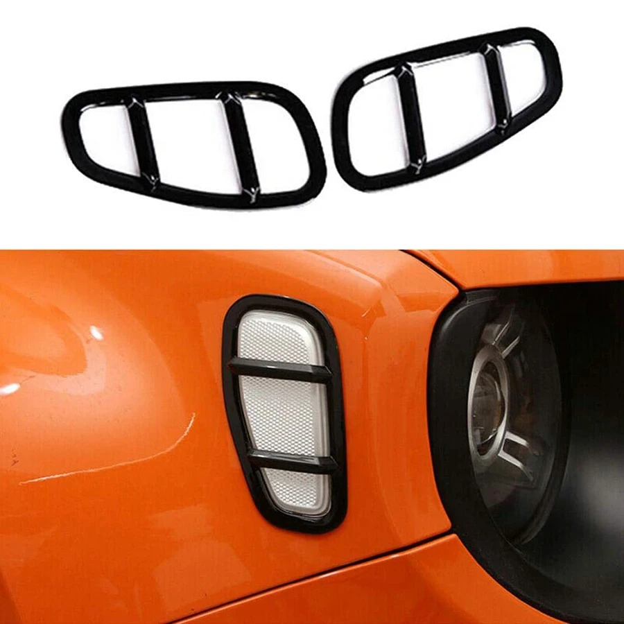 Car Accessories Exterior Protector Side Lamp Covers Decal Decor Trim for Jeep Renegade 2015-2019