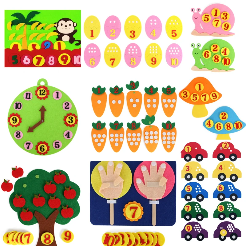 Teaching Kindergarten Manual DIY Weave Cloth Baby Early Learning Education Toys Montessori Teaching Aids Math Toys  Craft Kit