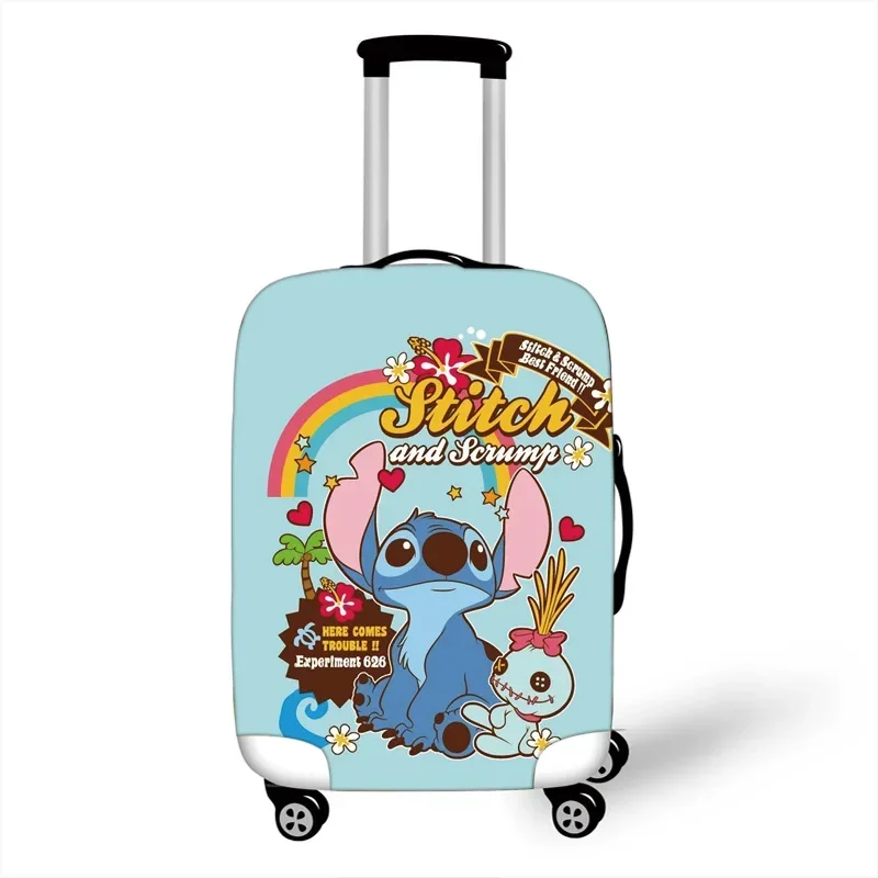 Disney Anime Stitch Luggage Protective Cover Zipper Suit for 18-20 Inch Bags Suitcase Covers Trolley Cover Travel Accessories