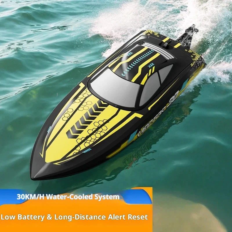 RC Boat 2.4G High‑Speed Racing Speedboat, Electric Remote Control Water Toy, Rechargeable RC Ship Model For Pool Lake Racing