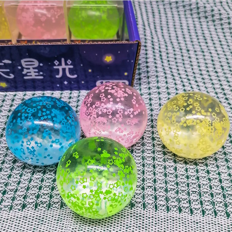 2024 Noctilucent Star Maltose BallsSqueeze Pinch Stress BallsAnti-Stress Adult Stress Relief Sensory Toys Fluffy Toy kids Gifts