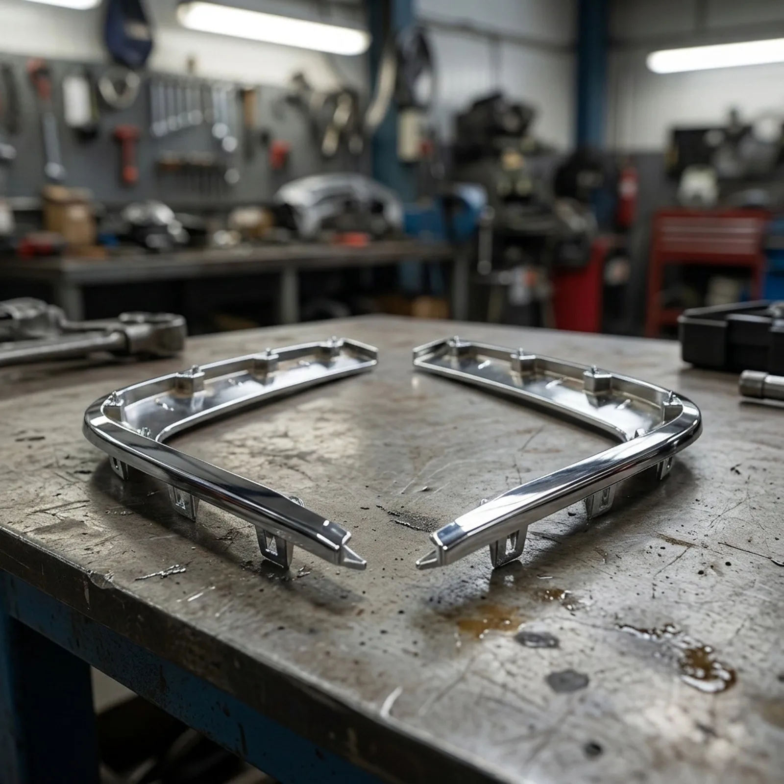 For Bumper Damage Repair Side Moulding Chrome As Shown In The Picture Replacement Part Direct Fit Component ABS Plastic Material
