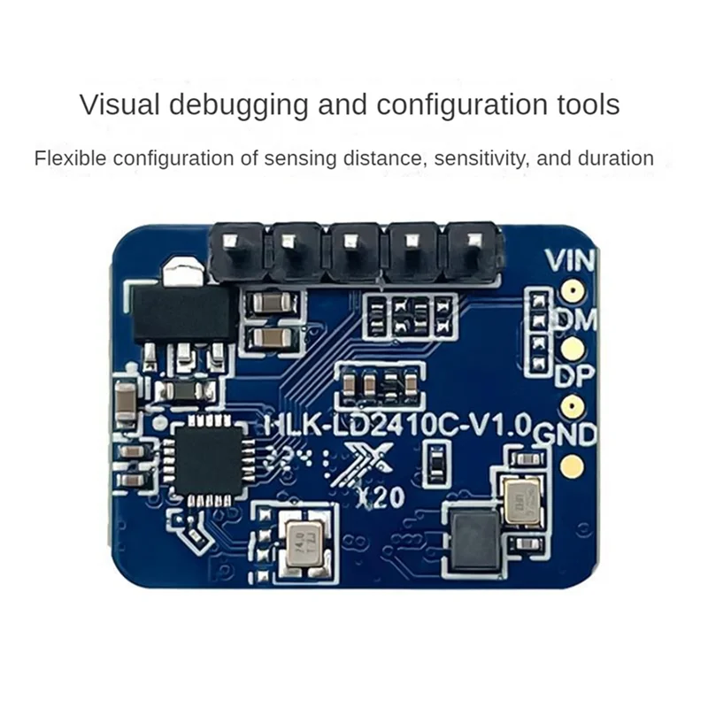 

REPLA-2X HLK-LD2410C 24G Human Presence Sensor Support BT Function App Radar Sensing Module FMCW Millimeter Wave Motion