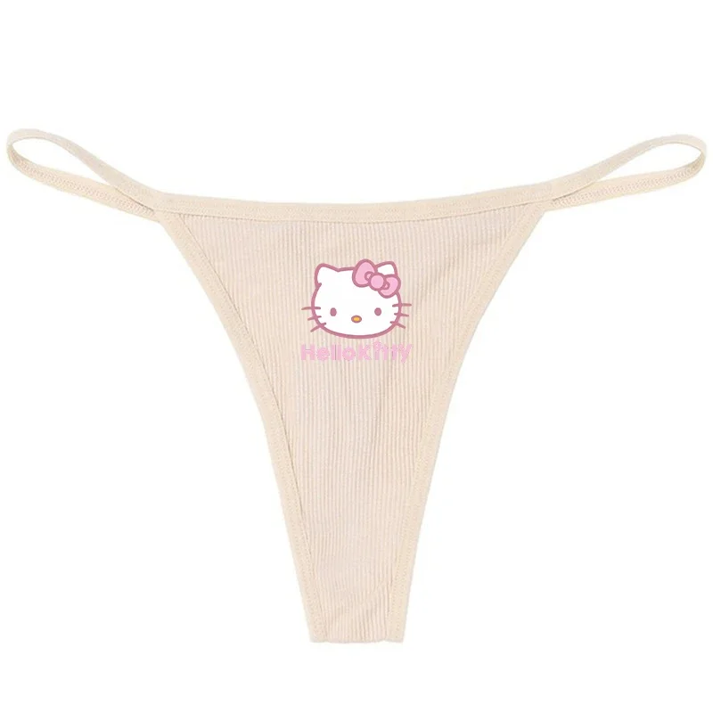 Kawaii My Melody Girls Sexy Thong Cinnamoroll Anime Ladies Cotton Thin Strap T-Back Underwear Comfortable Underpants Gift