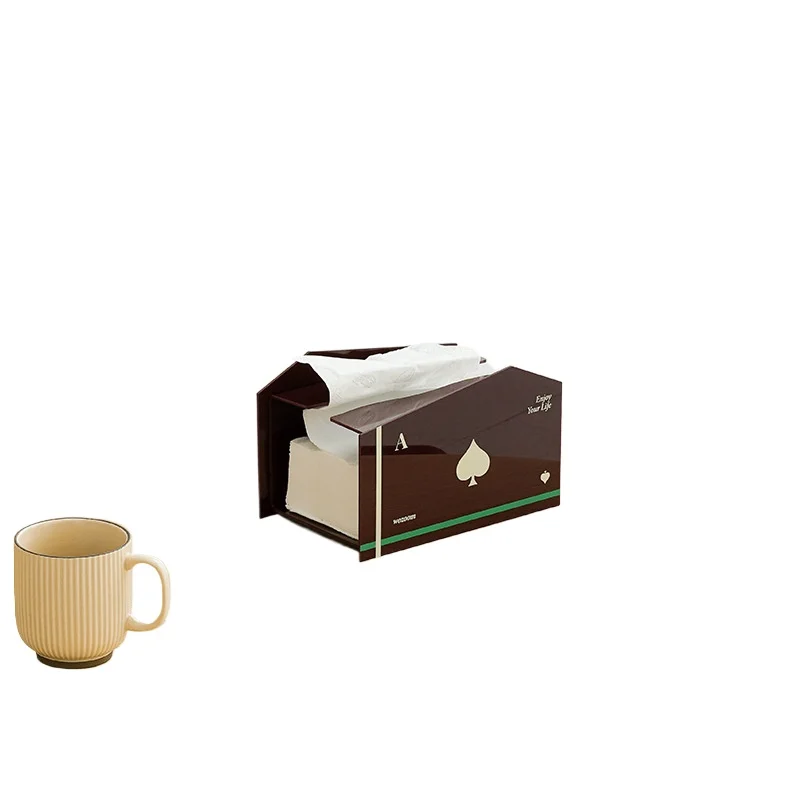 

Creative tissue box, living room light luxury desktop ornament, high-end storage pumping carton