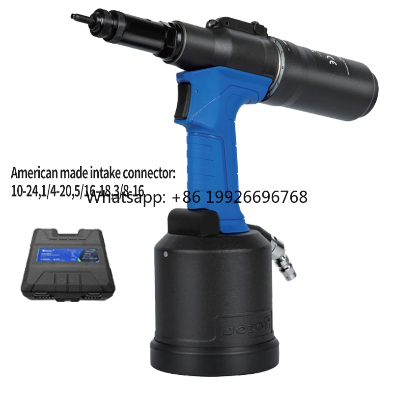 

RL-6312 Lightweight Nut Gun Luo Ge Fully Automatic Pneumatic Air Riveter Low Noise British American System Cap Gun
