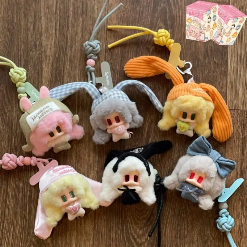 New Genuine Softopia MY WORK BUDDY Series Plush Pendant Blind Box  Mystery Box Anime Doll Bag&Key Pendant Toys Surprise Gift