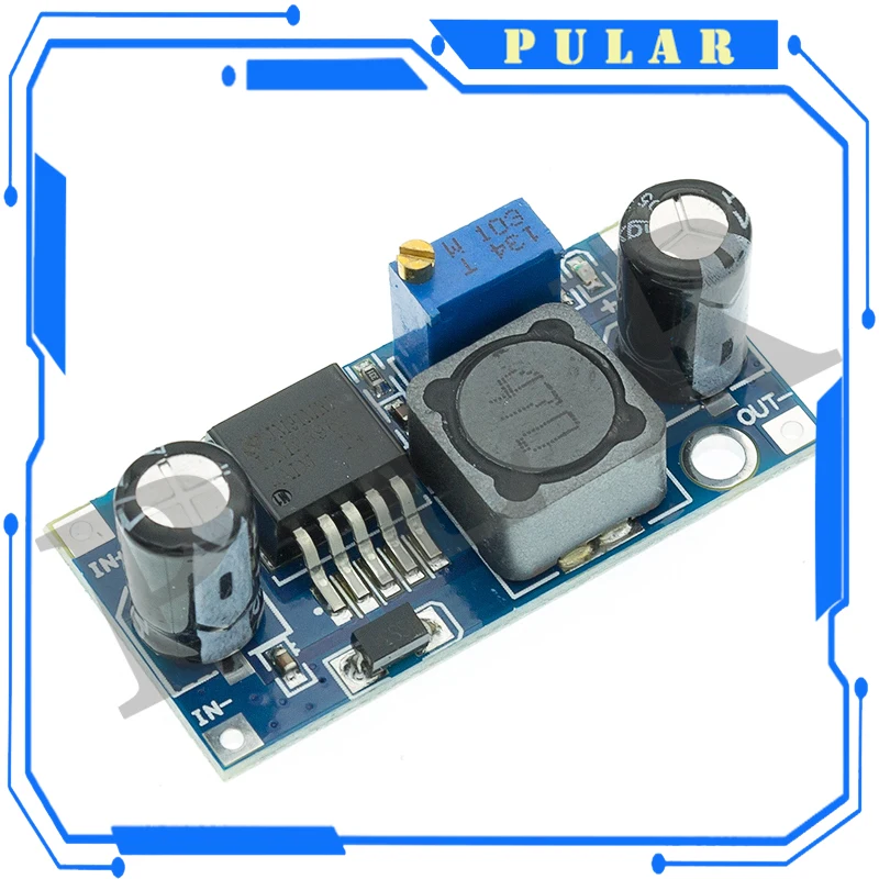 1Pc PLR LM2596 LM2596S ADJ Power Supply Module DC-DC Step-down Module 5V/12V/24V Adjustable Voltage Regulator 3A
