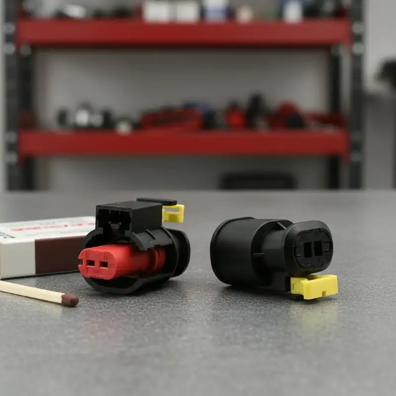 2 Pin Waterproof Automotive Wire Connector Sealed Sensor Fuel/ Injector Ignition Coil Connector