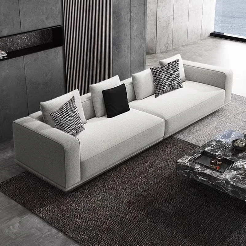 قماش بسيط جديد، أريكة صف مستقيم فاخرة خفيفة