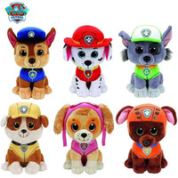 15cm Paw Patrol Plush Doll Chase Marshall Rocky Skye Animal Dog Cartoon Model Action Figures Movie Peripherals Children Gift Toy