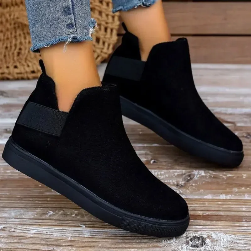 Sneakers da donna 2024 Autumer New Fashion scarpe da donna con punta tonda Casual Solid antiscivolo scarpe vulcanizzate scarpe da donna femminili