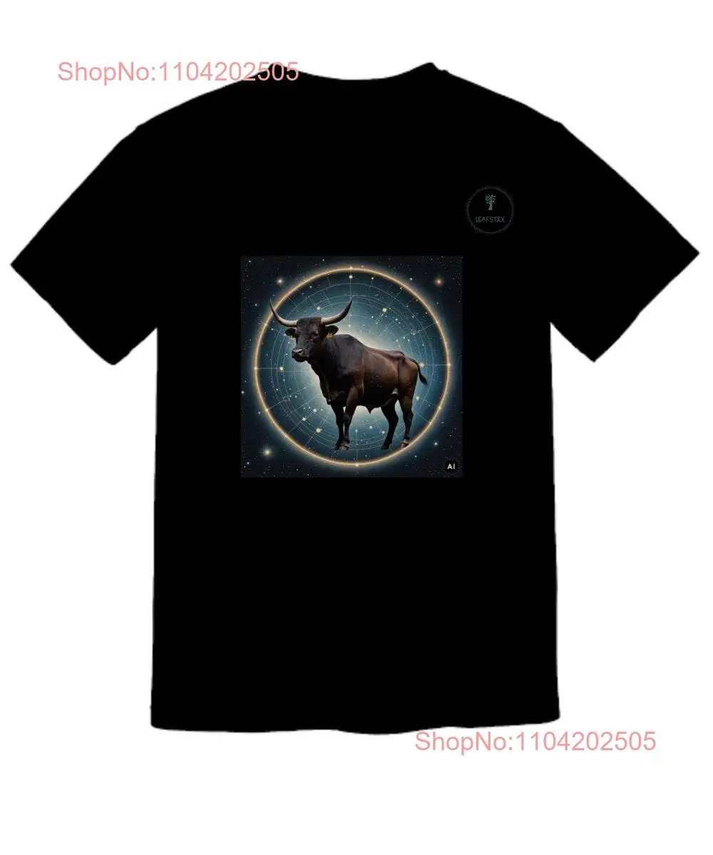 Taurus bull shirt zodiac may gift April long or short sleeves