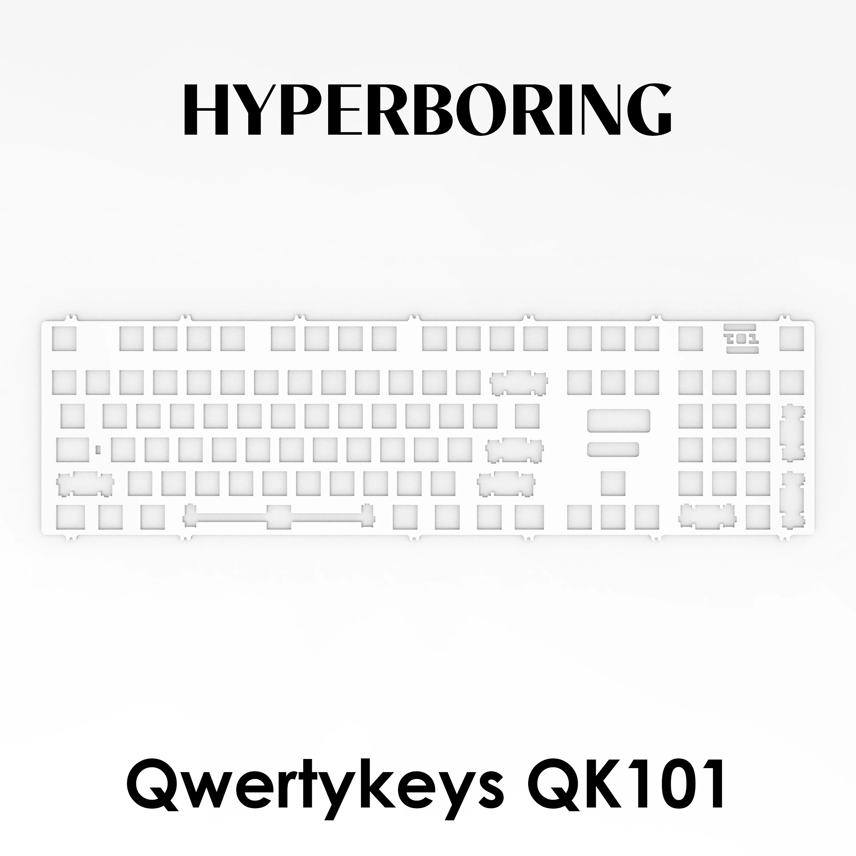 

Qwertykeys QK101 Специальная клавиатура PP PC POM Пластины (для крепления на плате и крепления на печатную плату Stab)