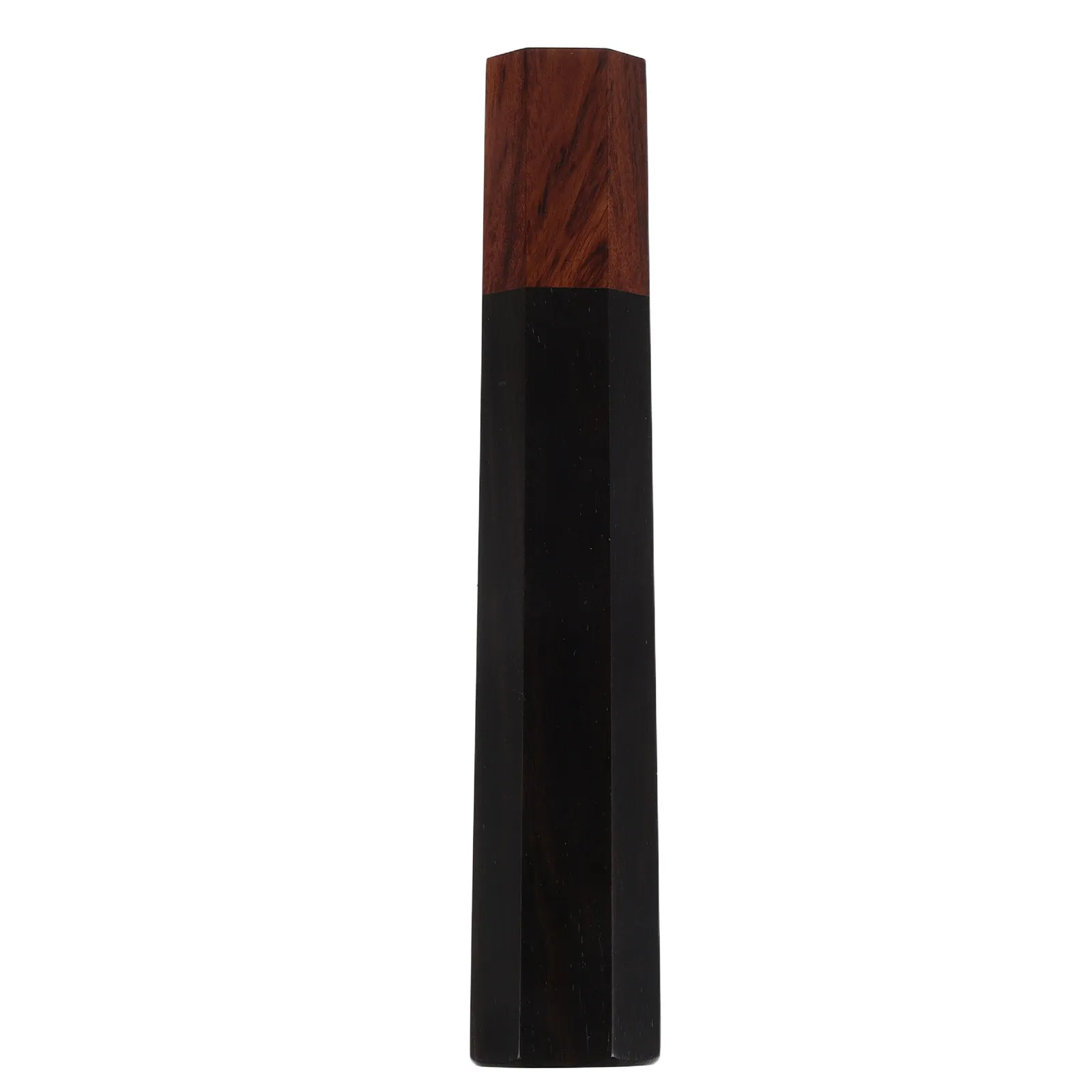 Japanese Kitchen Knife Handle Replacement Octagonal Ebony Wood Handle for Chef Knife Repair Restoration Nonslip Grip