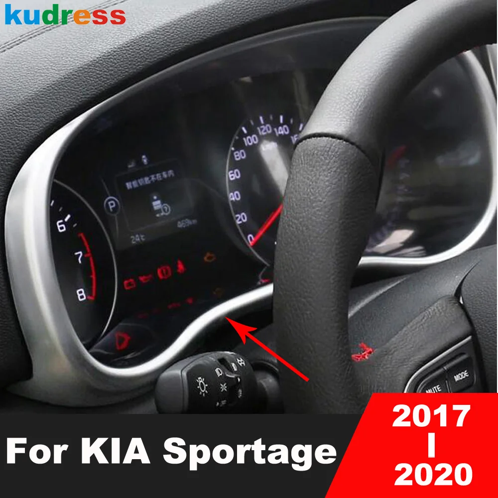 

For KIA Sportage 2017 2018 2019 2020 Matte Car Console Dashboard Instrument Panel Frame Cover Trim Interior Accessories