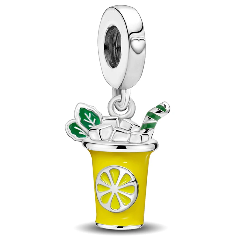 

925 Sterling Silver Green Plants Sunflower Lizard Pendant Bead Diy Bracelet Bangle Making Gift Of High Quality Fine Jewelry