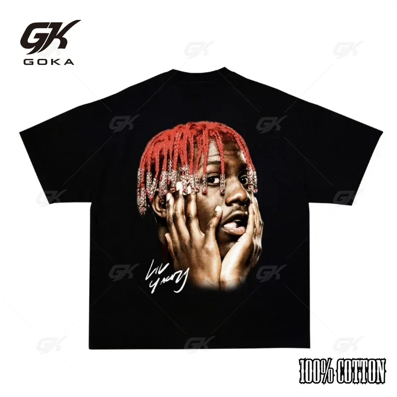 Rapper Lil Yachty Cotton T-shirt Unisex Men Women Causal Hip Hop Tops Summer Round Neck Short Sleeve Ocean Graphic Tee Big Size