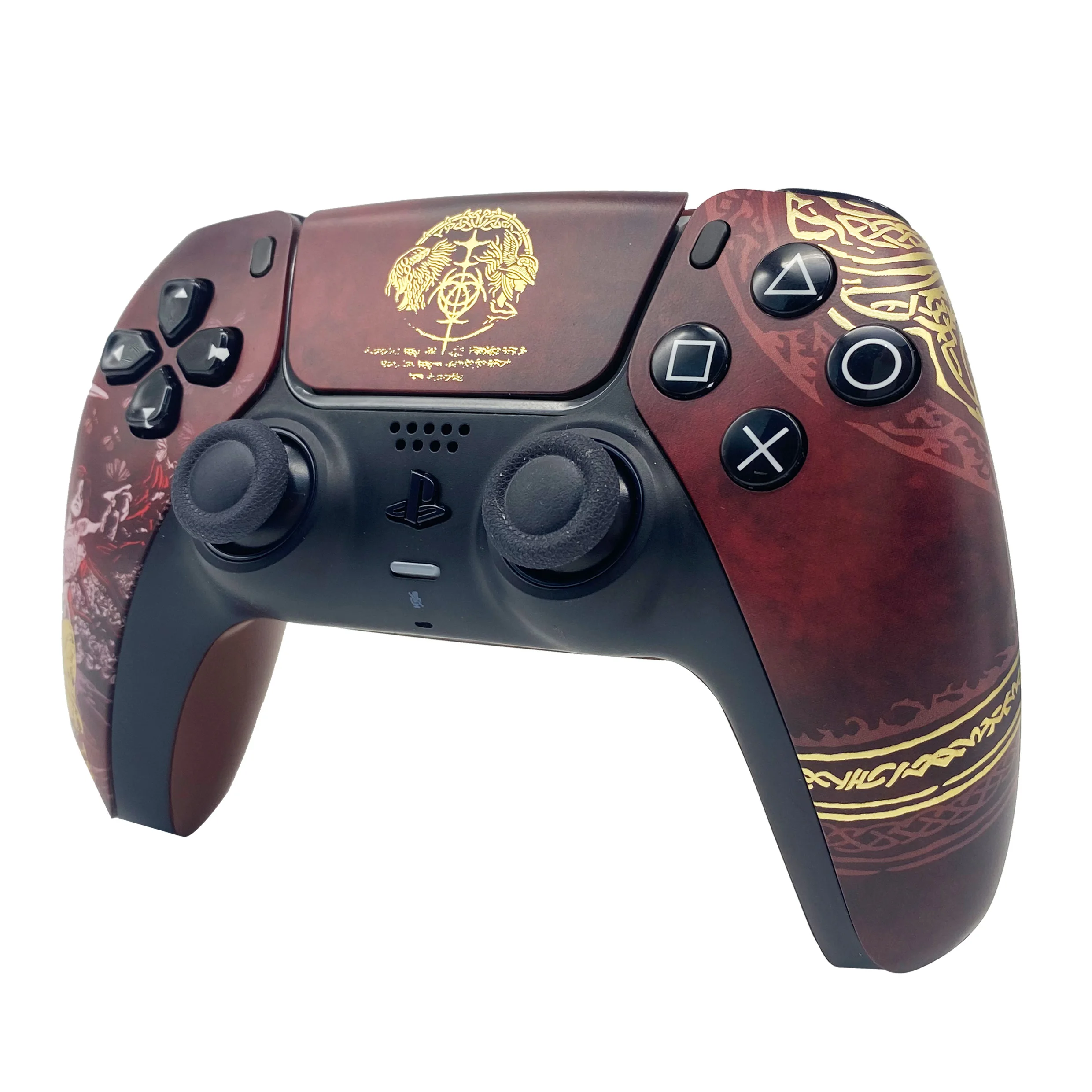 Gold stamping PS5 Controller Shell Faceplate Cover with Touchpad for DualSense Controller, Replacement for BDM-010 to 050