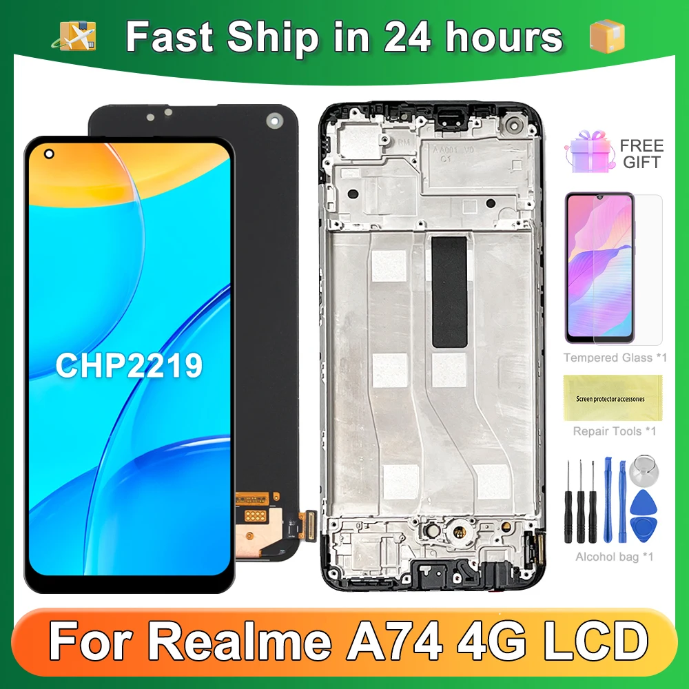 OEM For OPPO 6.43''A74 4G Tested For A74 CHP2219 LCD Display Touch
