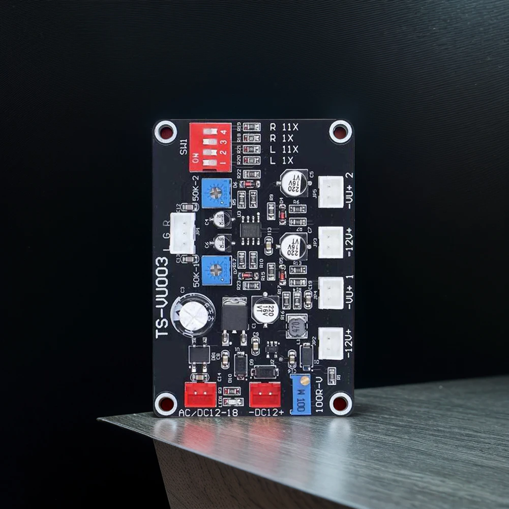 TS VU003 Placa controladora de medidor VU para amplificador de potencia, con retroiluminación, para chasis de amplificador de dB, y filtro de paso bajo de alta frecuencia