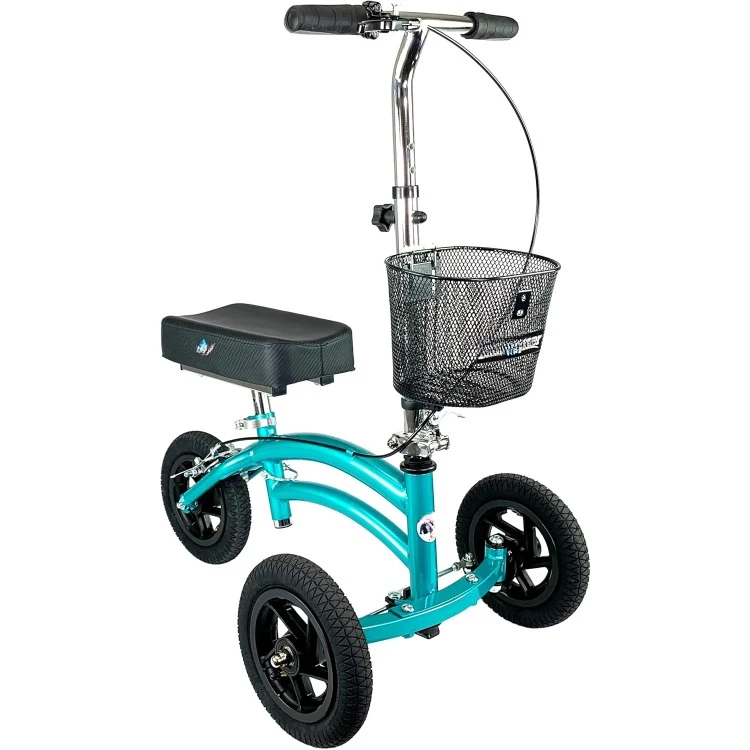 Jr All Terrain Knee Scooter for Kids and Small Adults for Foot Surgery Heavy Duty Knee Walker for Broken Ankle Foot Injuries