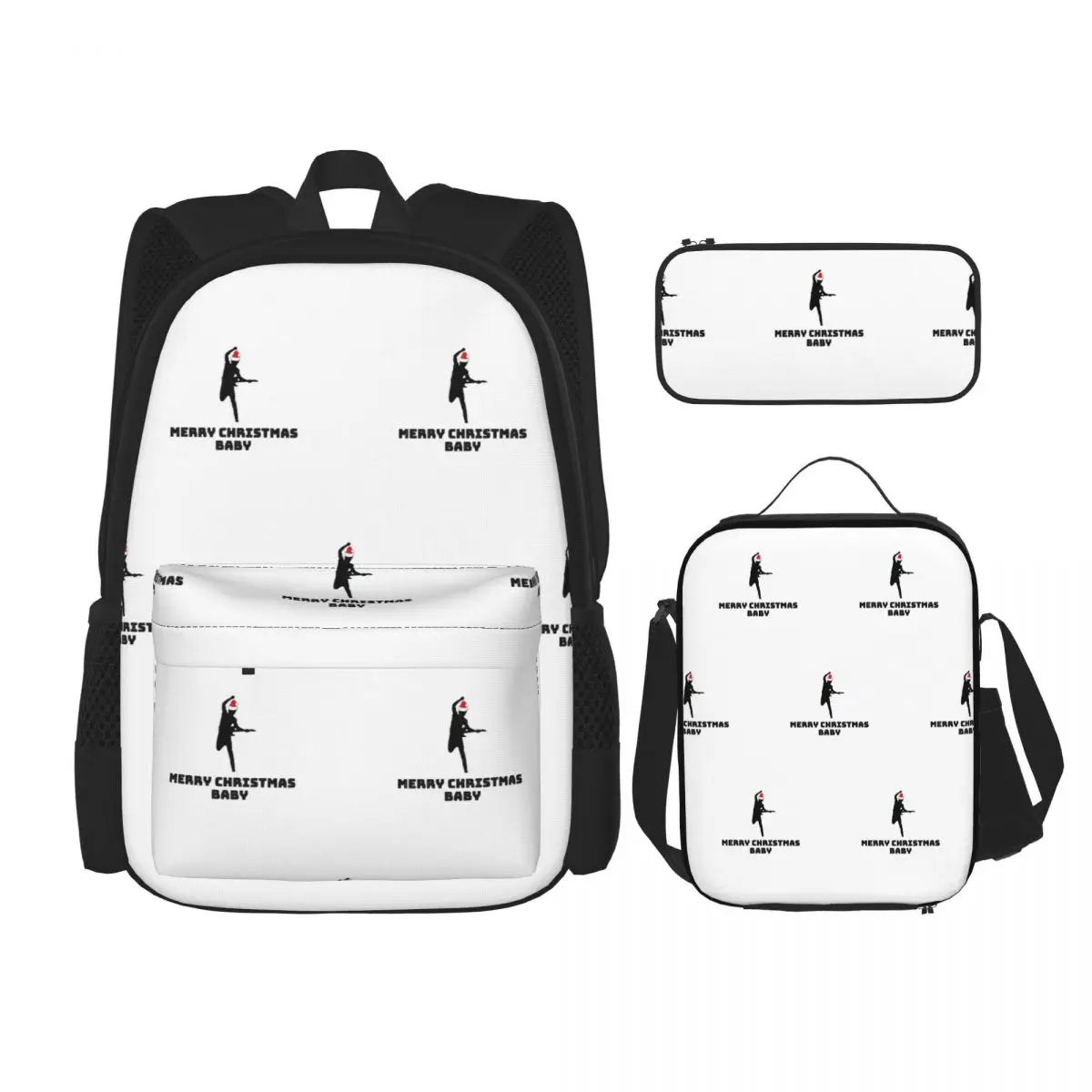 Bruce Springsteen Backpacks Boys Girls Bookbag Students School Bags Kids Rucksack Lunch Bag Pen Bag Three-Piece Set