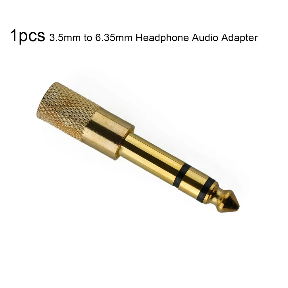 Upgrade Your Headphone Experience with this Audio Adapter Converter 6 35mm to 3 5mm Plug Gold Plated for Optimal Sound