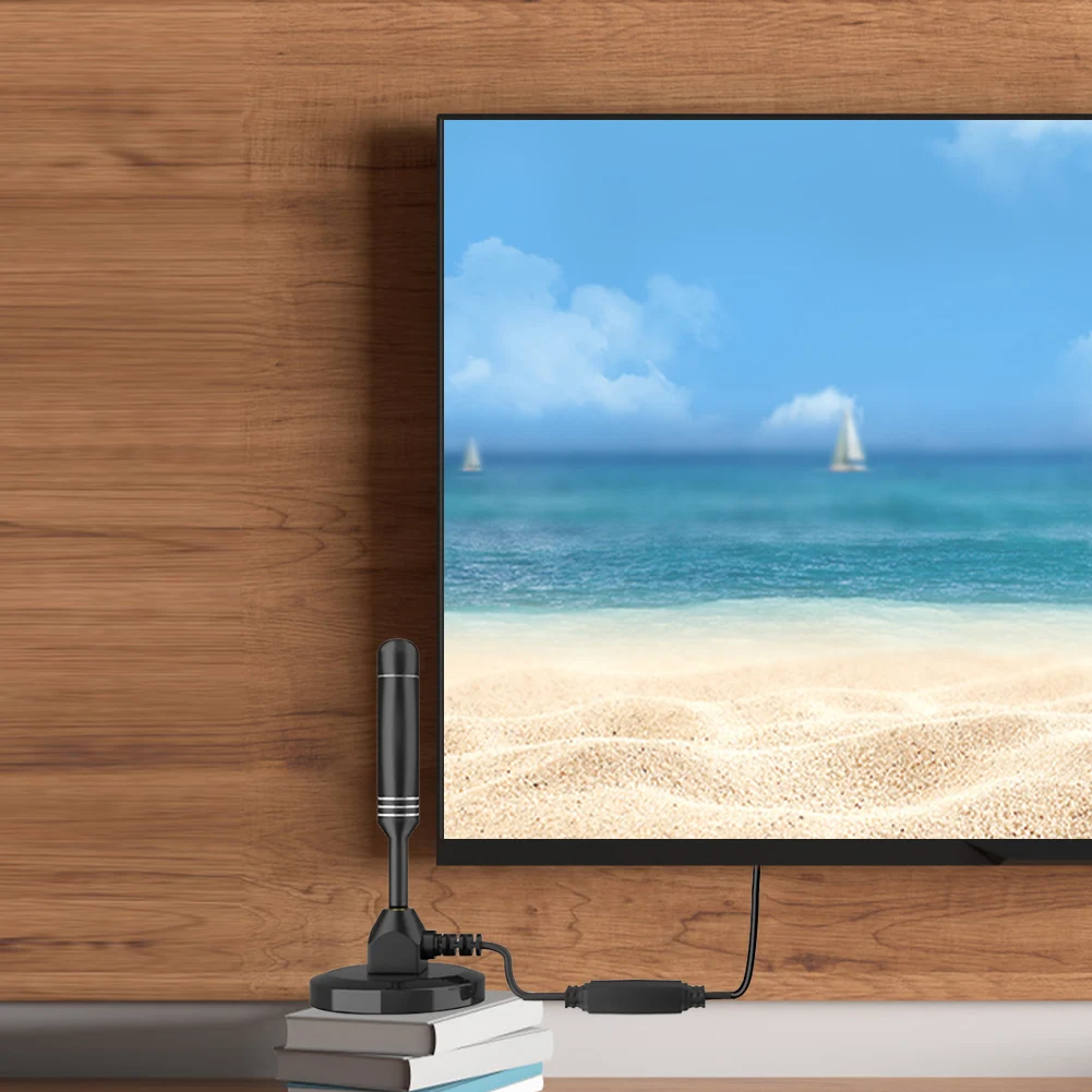 실내 TV용 증폭 HDTV 안테나, 37dB 고이득, 다용도 HDTV 디지털 박스, 스마트 TV 안테나, 실내 4k 1080P 채널
